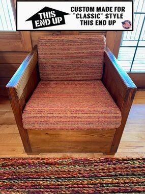THIS END UP Classic Style Custom Made “Autumn Blaze” Chair Covers - 2 SETS LEFT!